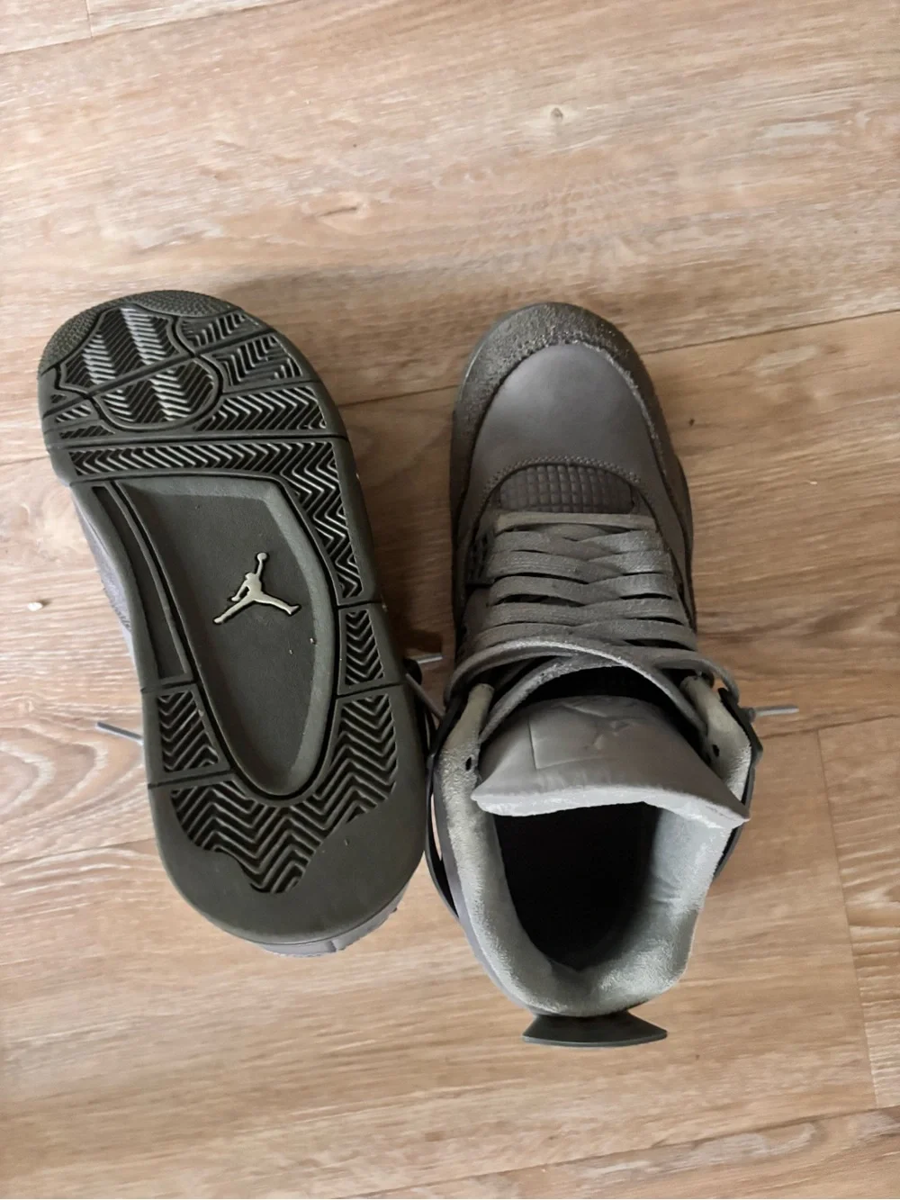 Jordan Men's Light Gray Suede Sneaker